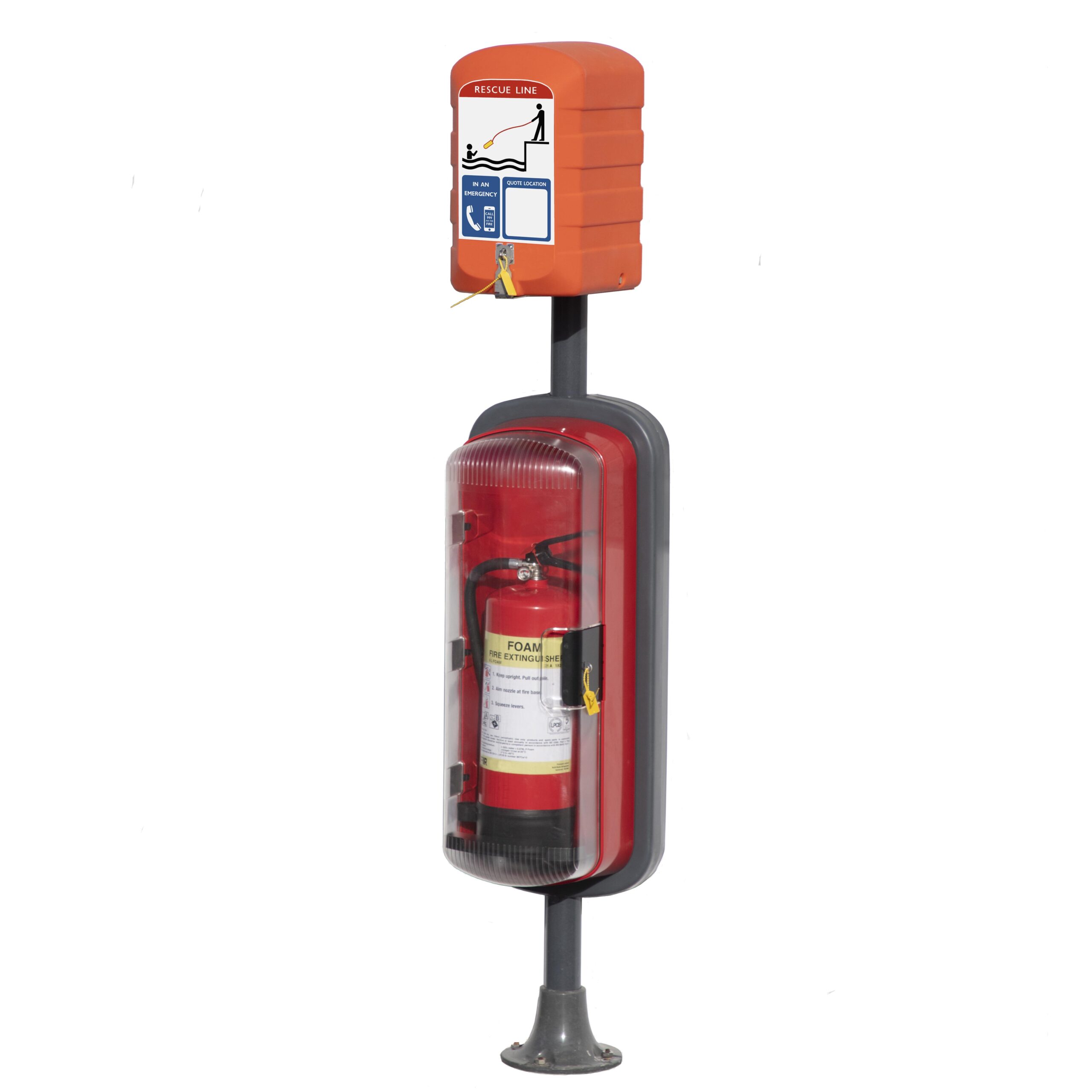 SOS603T Safety station with foam extinguisher