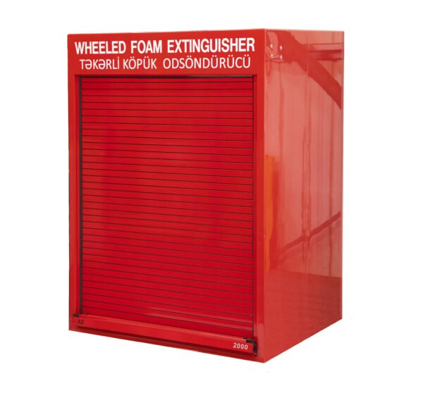 RS300.1200 by Jo Bird being used to store wheeled fire extinguishers
