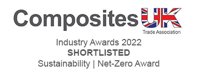 Composites UK Industry Awards 2022 shortlisting image showing the category of Sustainability/ Net Zero award