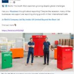 Guy and Nick Atkins surrounded by a selection of  Jo Bird cabinets at the factory in Somerset.