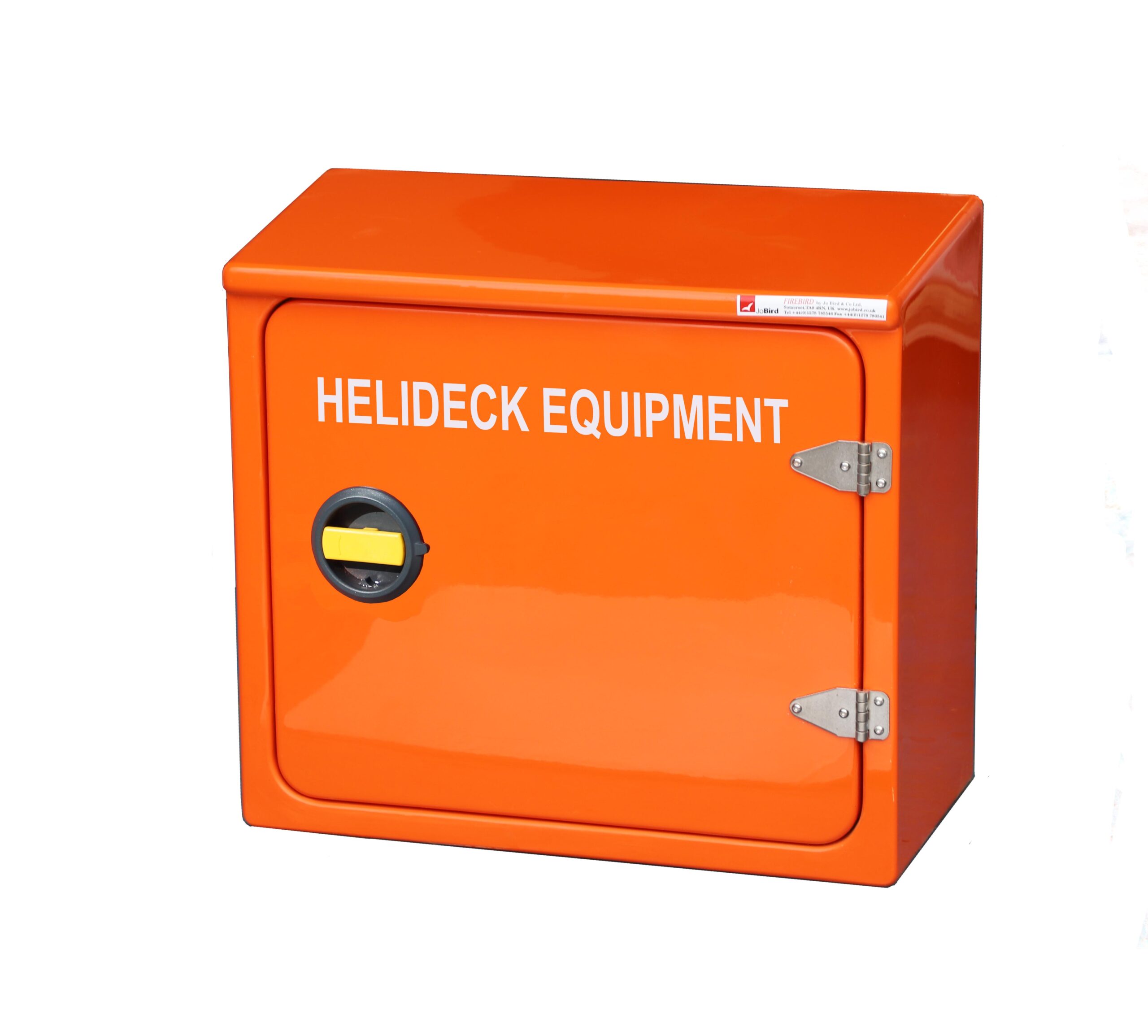 JB16.360R in orange RAL 2009 and used for helideck tools