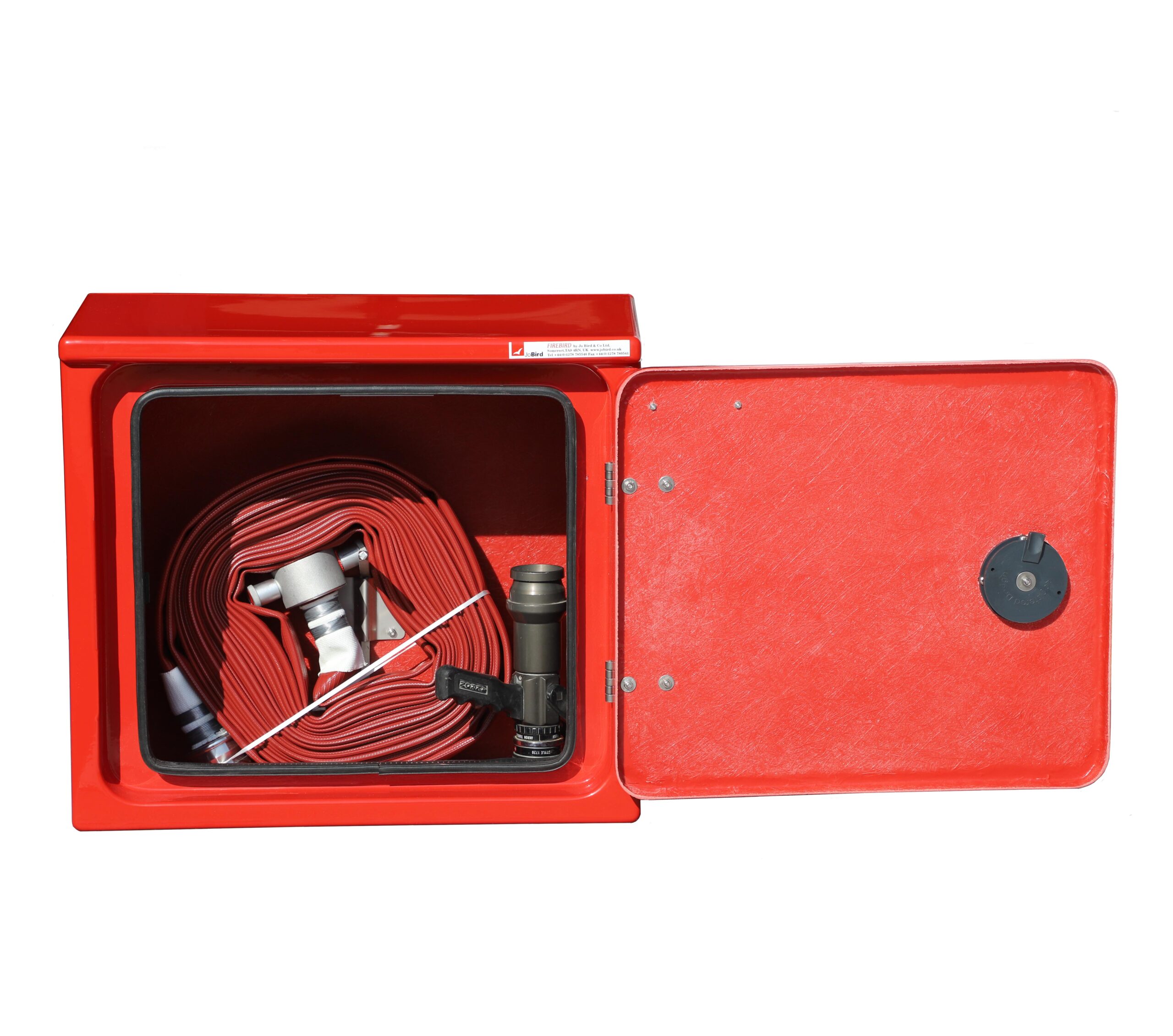 JB16.360HR shown with fire hose and nozzle