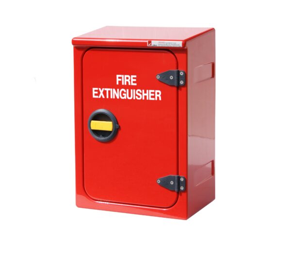 JB81 fire extinguisher cabinet in RAL3000
