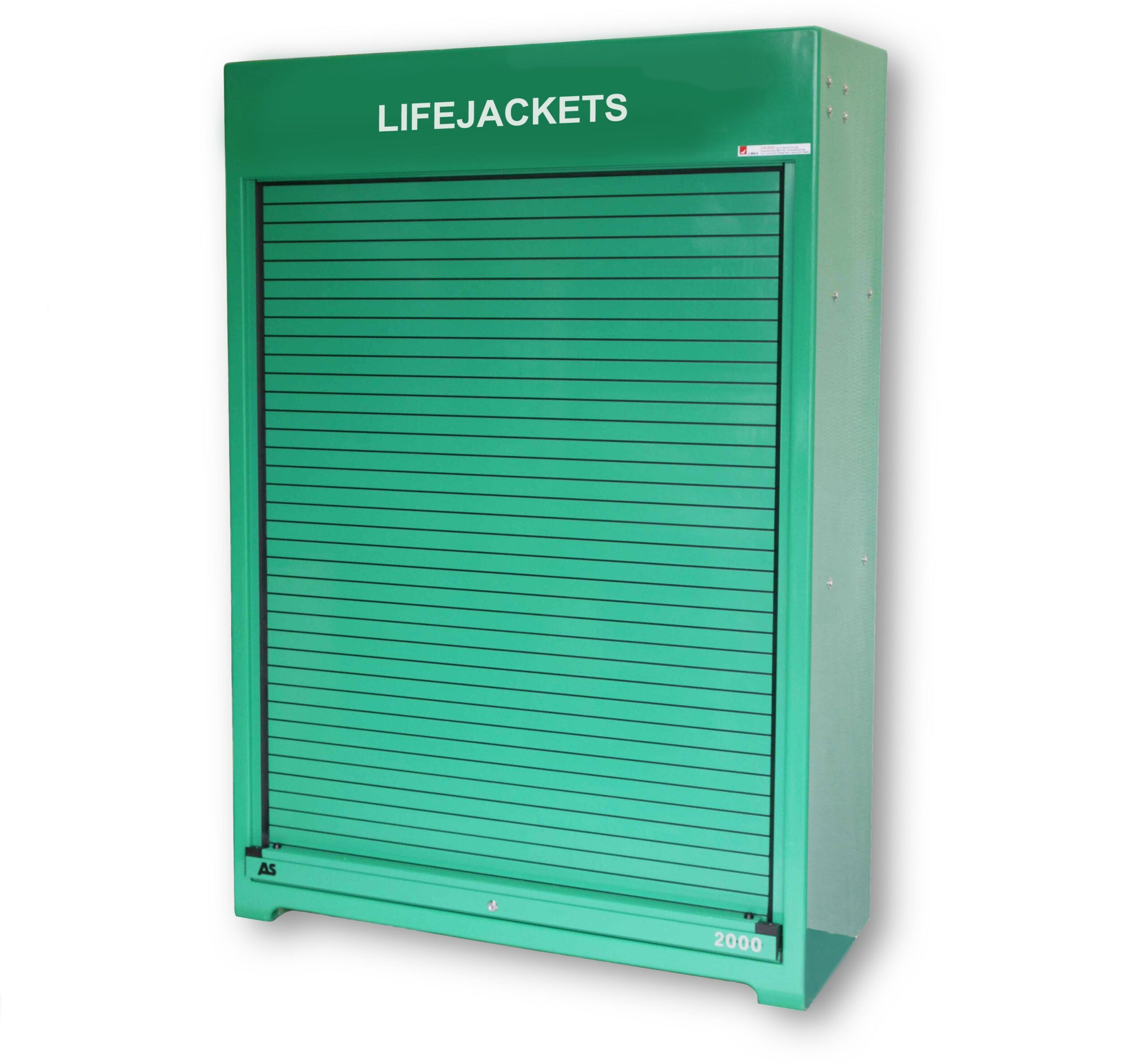 RS300.750 in Green with roller door closed