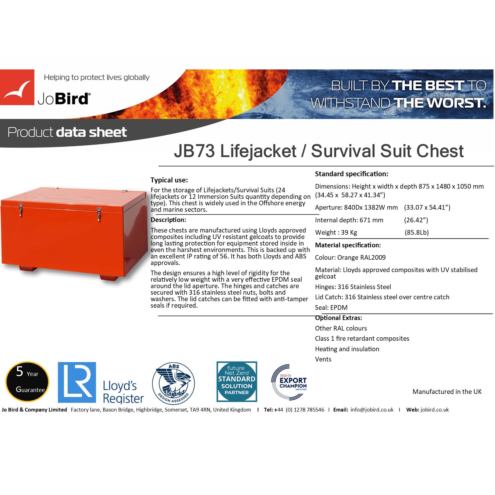 JB73 Datasheet