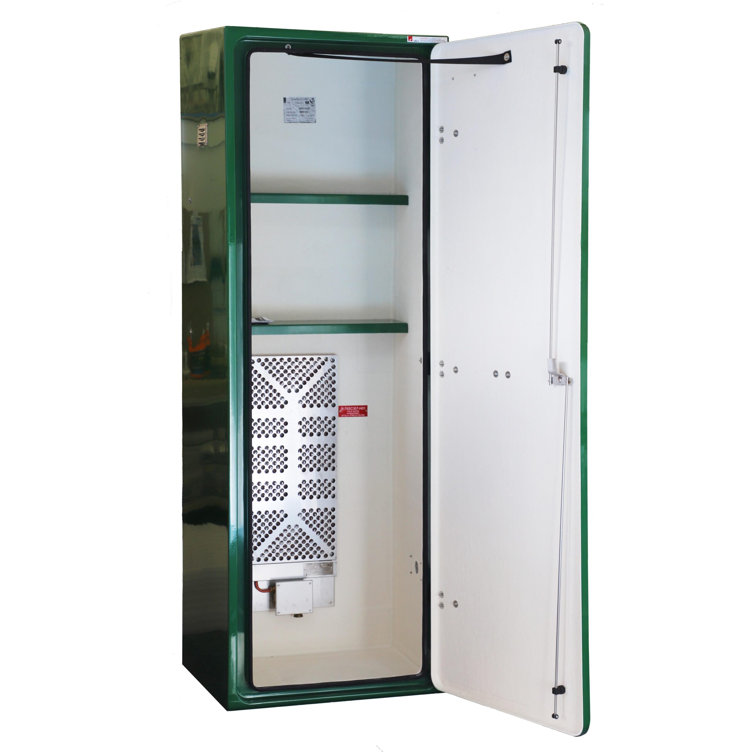 JB38.700 Safety station cabinet by Jo Bird. Shown fitted with a Tranberg explosion proof heater and flame retardant resins.