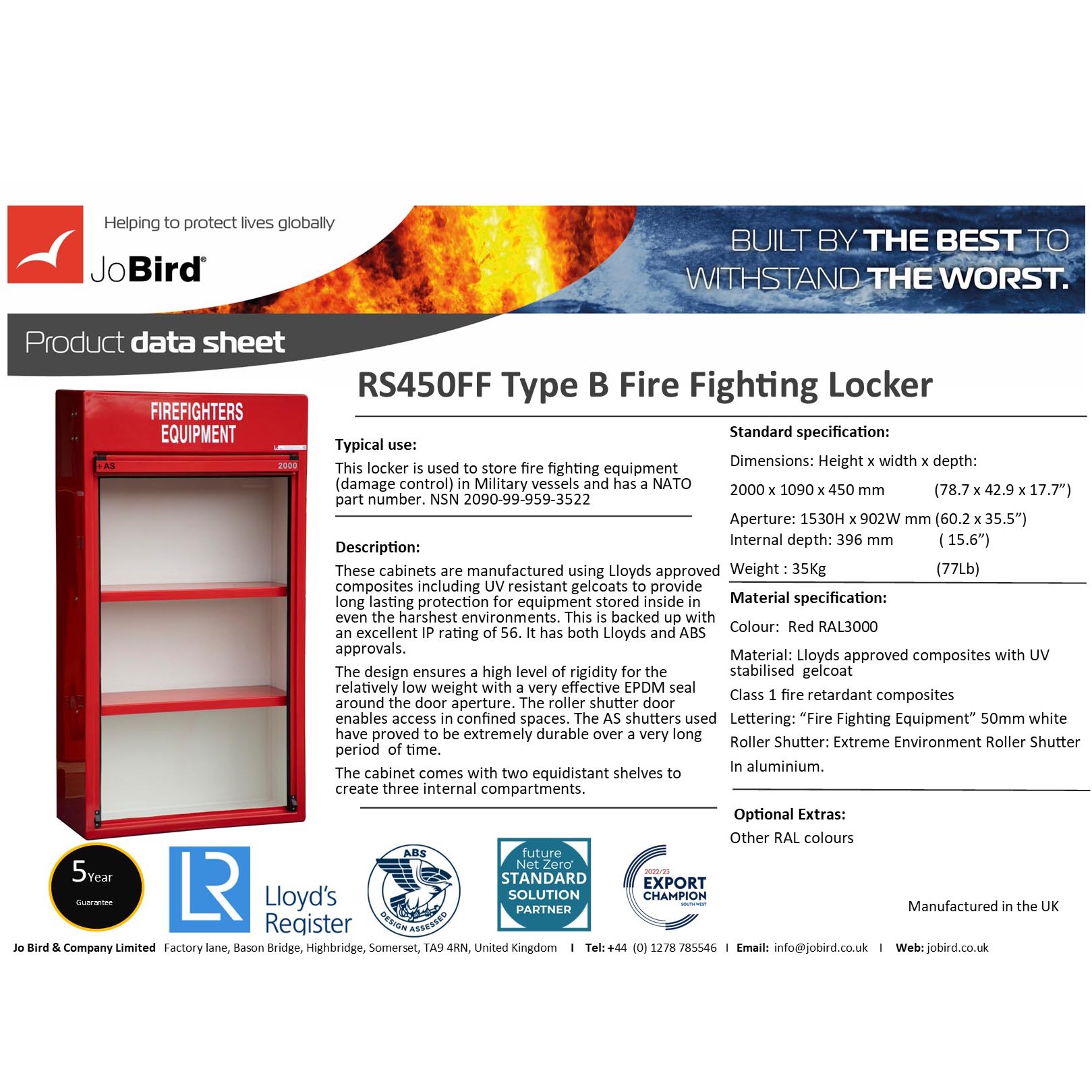 Fire Equipment Locker (RS450FF Type B) - Image 5