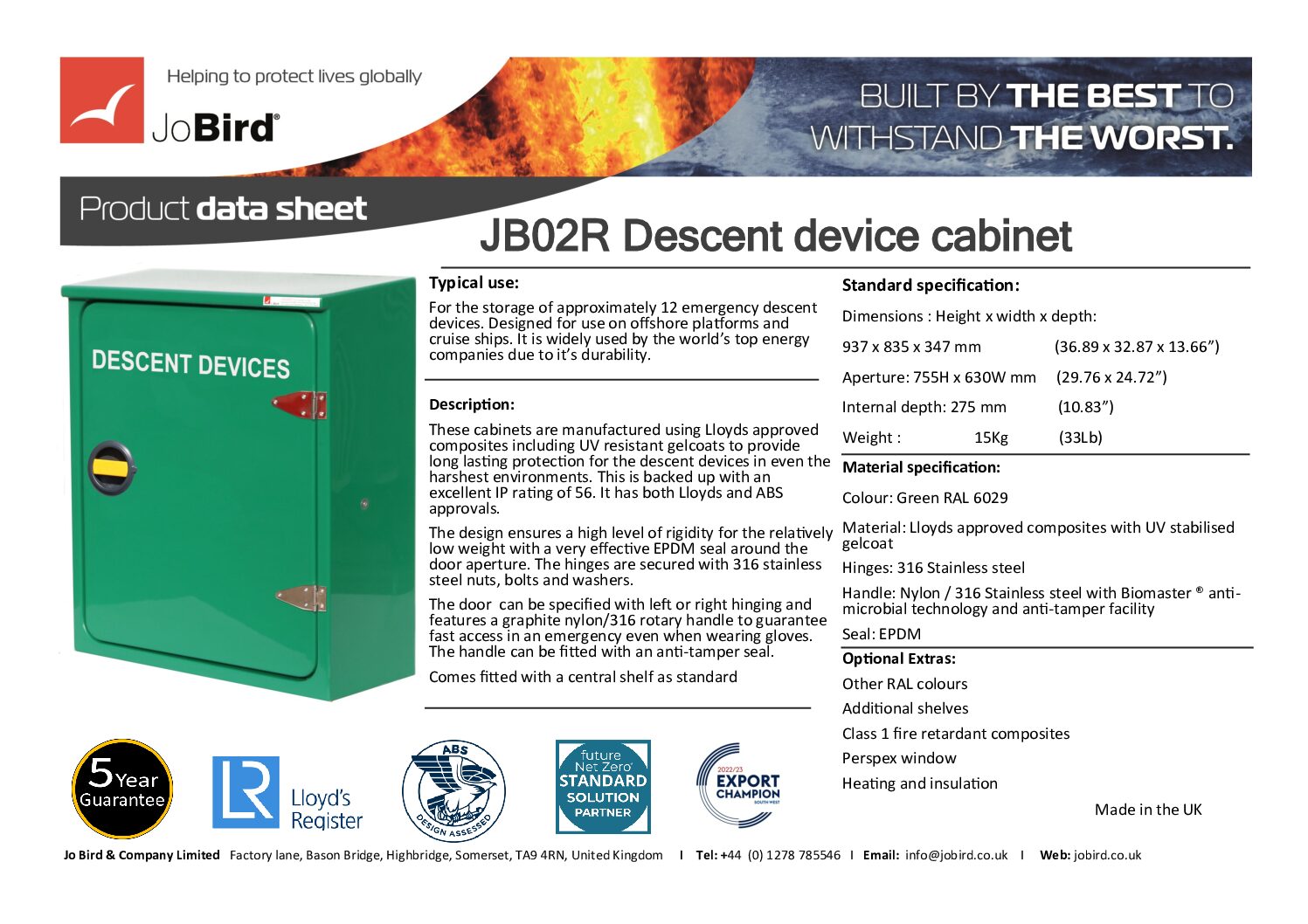 12 x Descent device Cabinet (JB02R) - Image 5
