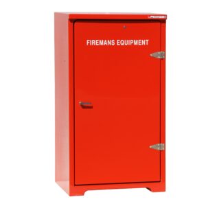 JB18FE Fire fighter's equipment cabinet by Jo Bird in Red RAL3000