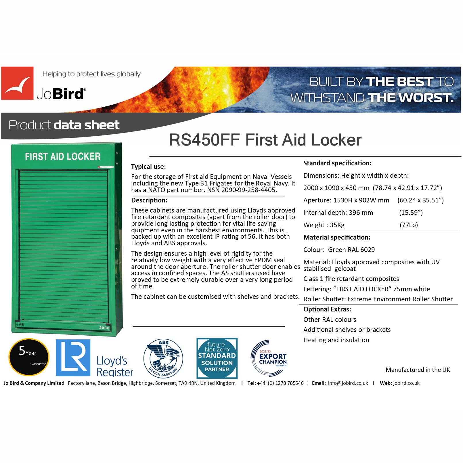First Aid Locker (RS450FF-Type A) - Image 5