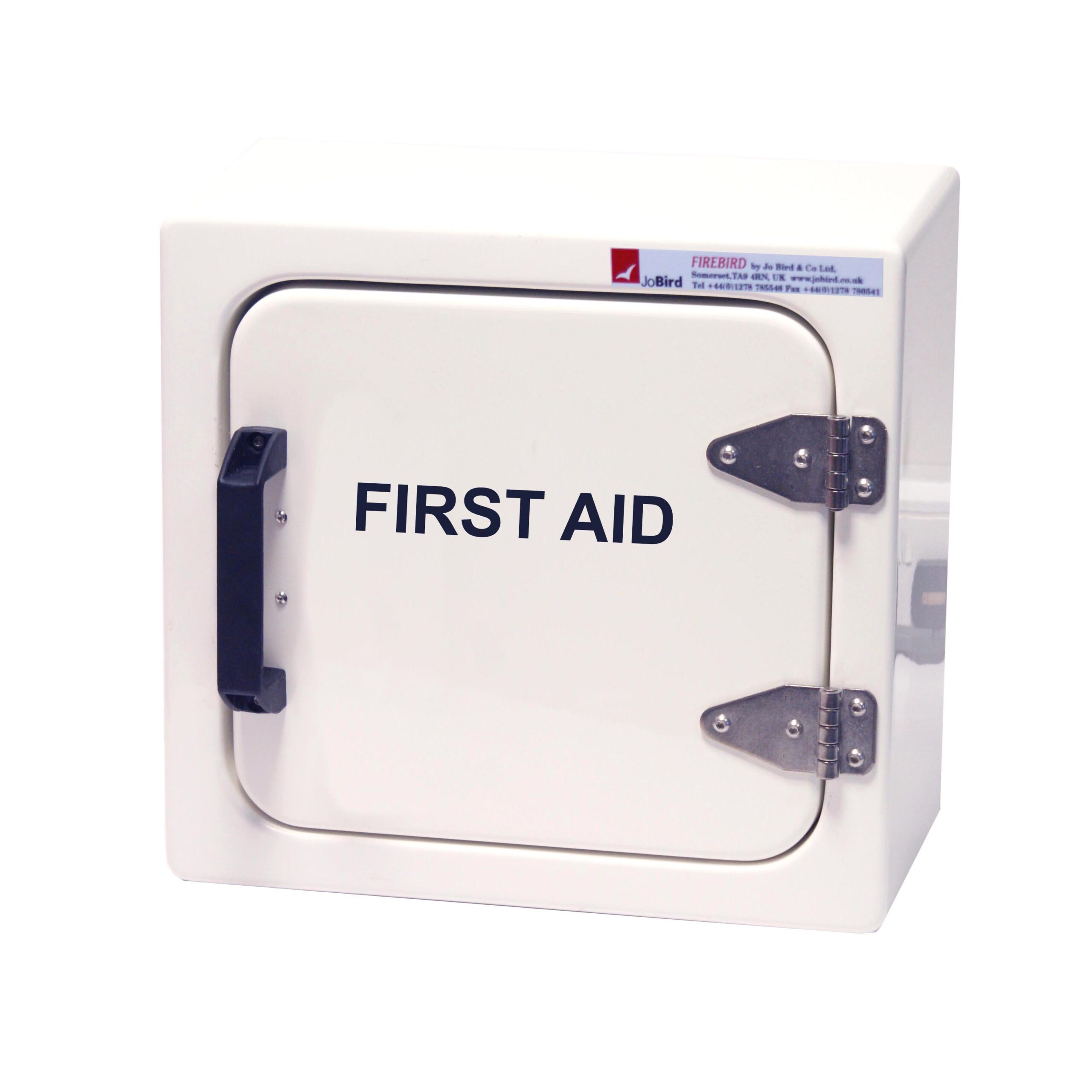 JB04 First aid cabinet by Jo Bird. Shown with standard door handle
