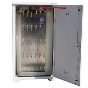 JB18 Drying cabinet by Jo Bird showing boot drying hangers