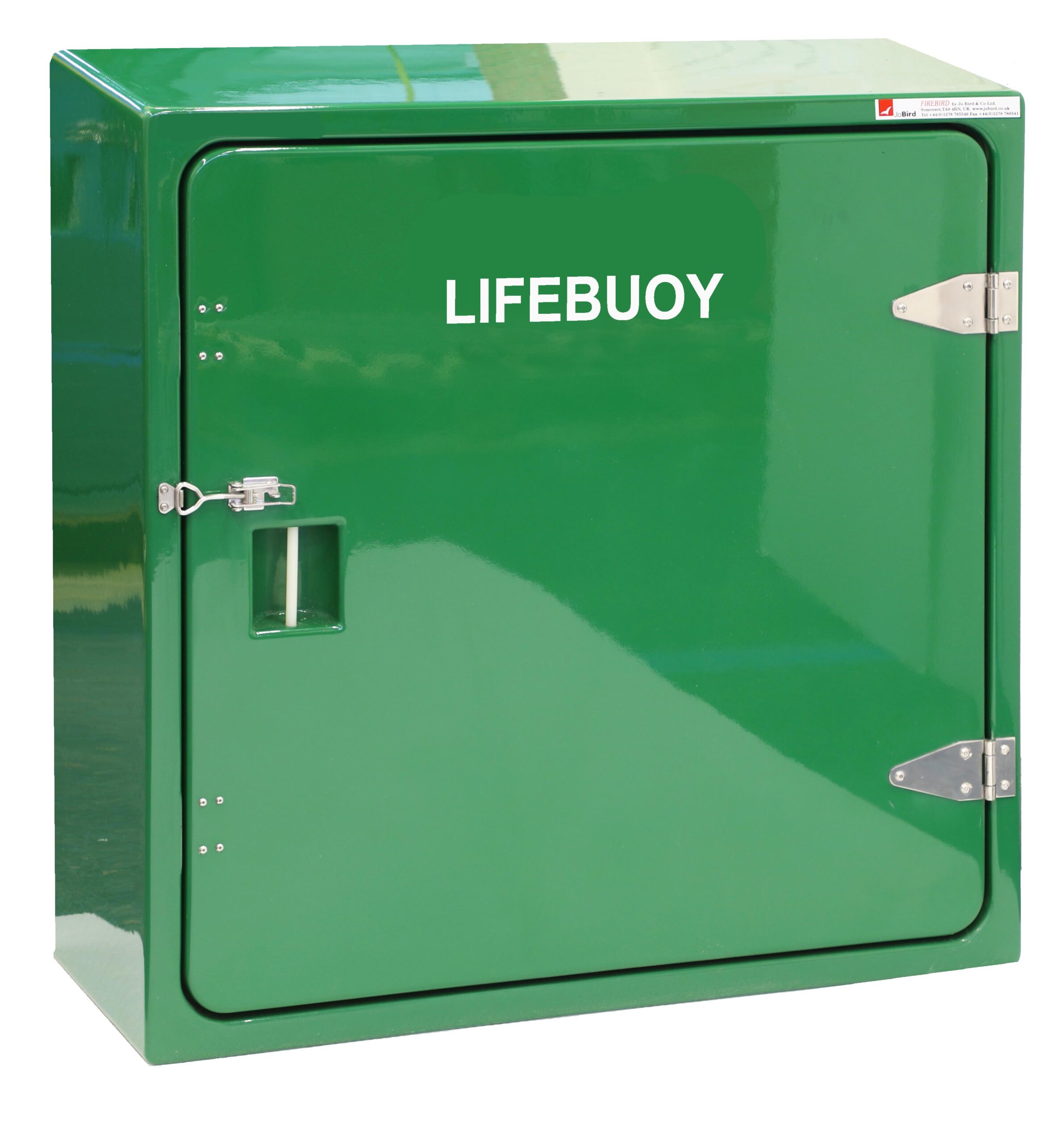 JB15.400 Lifebuoy cabinet in green RAL 6029