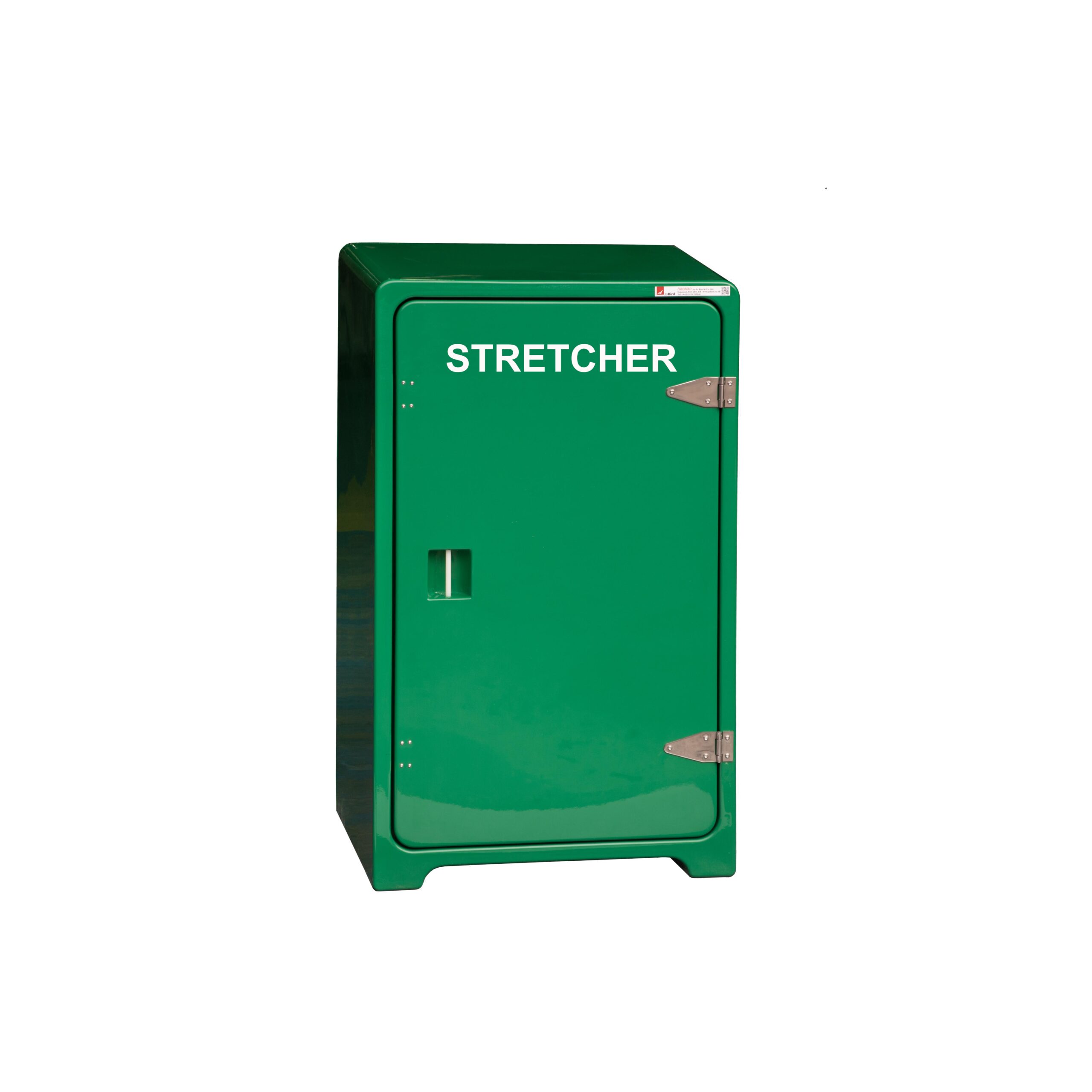 JB10 Stretcher cabinet by JoBird. Shown in the most popular colour of green RAL6029.