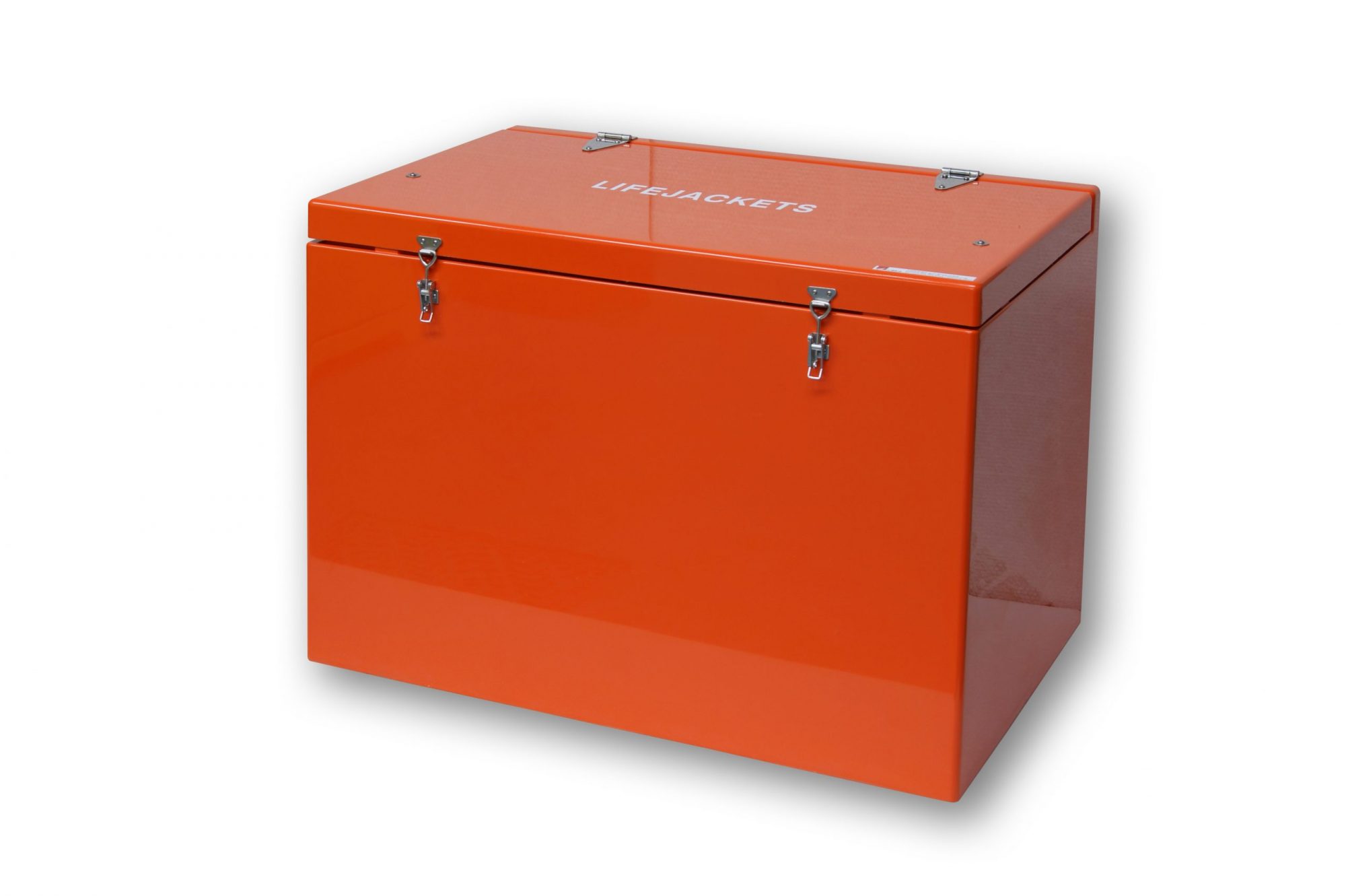 JB72FB Life jacket chest by Jo Bird in orange RAL 2009