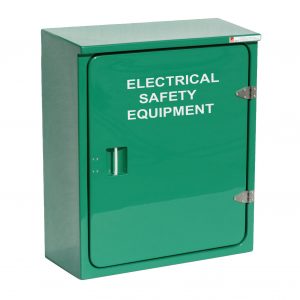 JB02 Electrical safety cabinet in green