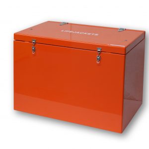 JB72FB Life jacket chest by Jo Bird in orange RAL 2009