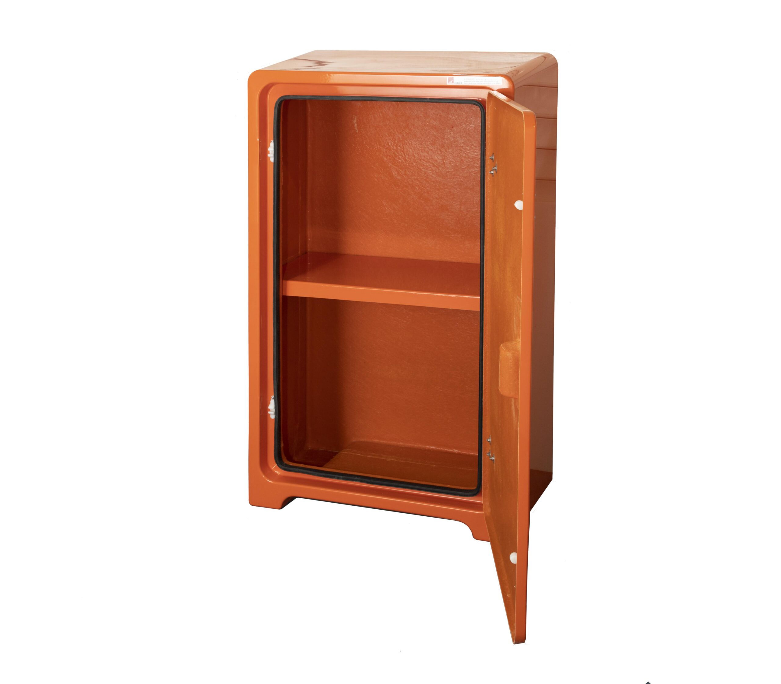 JB10.600LJS Automatic Life jacket cabinet by Jo Bird shown with door open